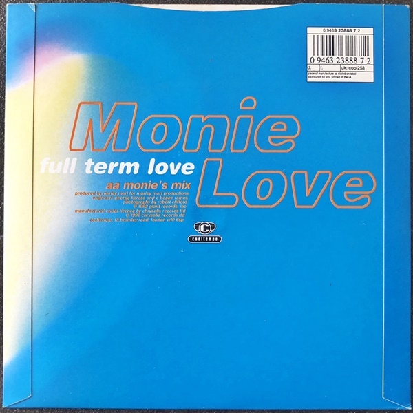 【Disco & Soul 7inch】Monie Love / Full Term Love_画像2