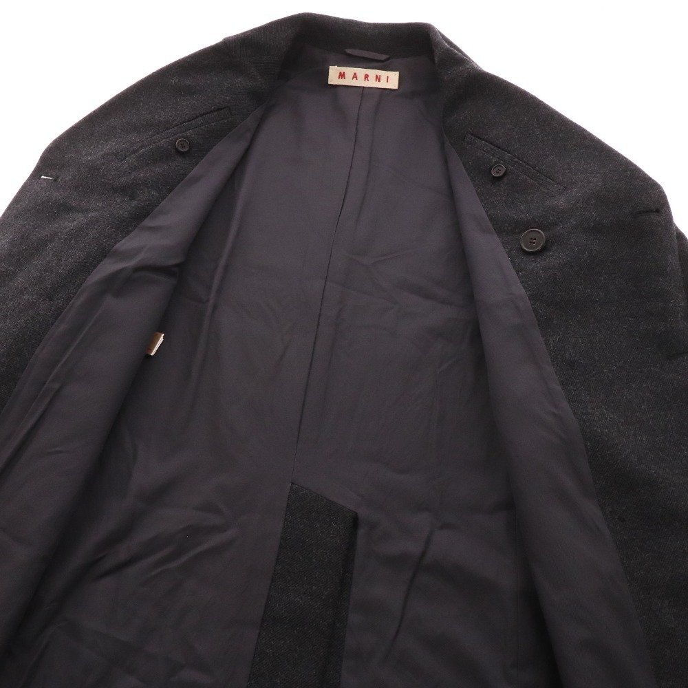 ■ マルニ ダブル コート ジャケット アウター レディース 38 グレーの画像4