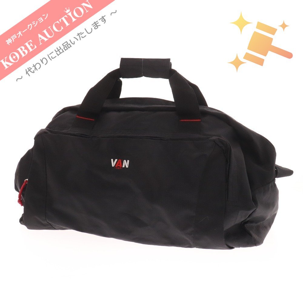 ■ ヴァンジャック ボストンバッグ トラベルバッグ 旅行鞄 ショルダー メンズ ブラック タグ付き