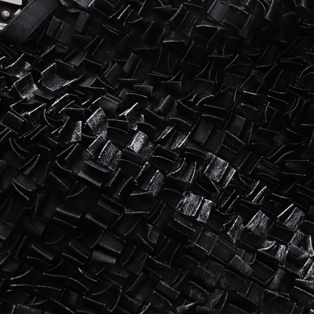 ■ サルヴァトーレフェラガモ ボストンバッグ メタリック レザー カバン レディース ブラックの画像6