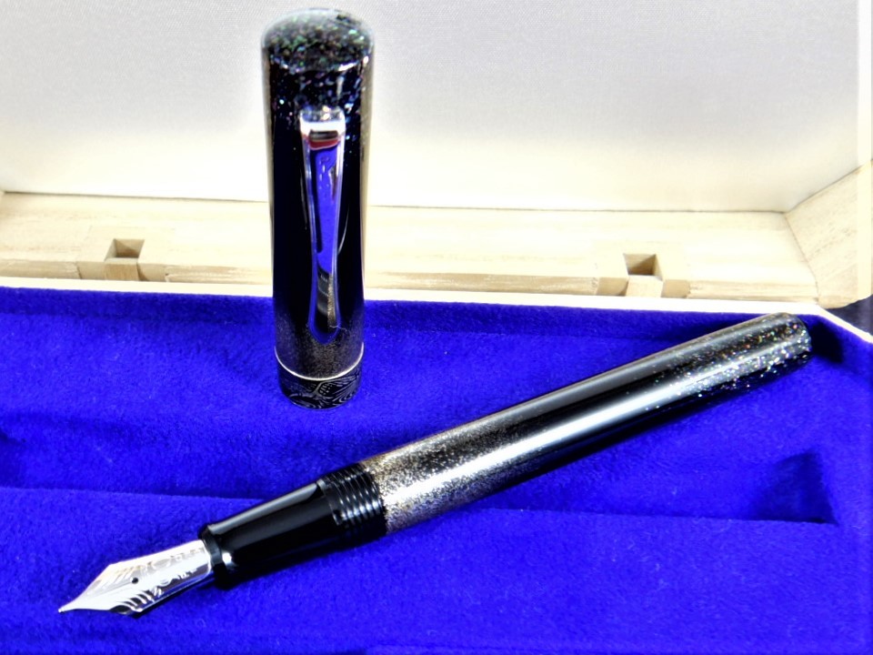パイロット「朱鷺/とき」90周年記念 限定最高級万年筆 本物・未使用☆PILOT NAMIKI 90th Fountain Pen TOKI NEW Made in JAPAN_画像3