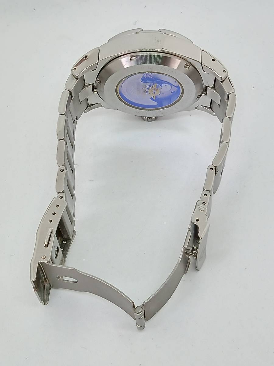 USED　美品　稼働品　DOMINIC　ドミニク　ブラック文字盤色　自動巻、手巻付き　腕時計_画像6