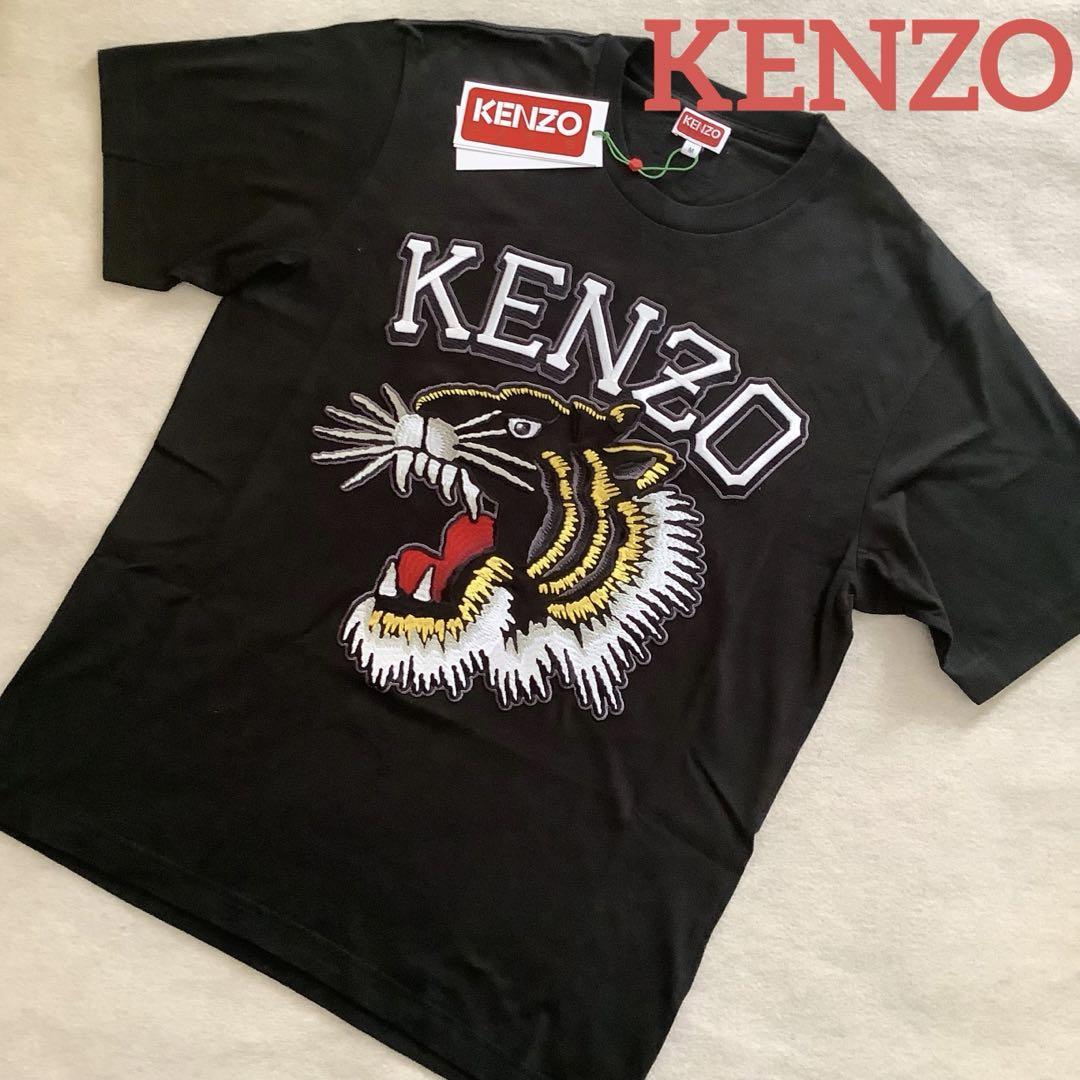 新品☆新作 KENZO タイガー刺繍 Tシャツ Mサイズ ブラック