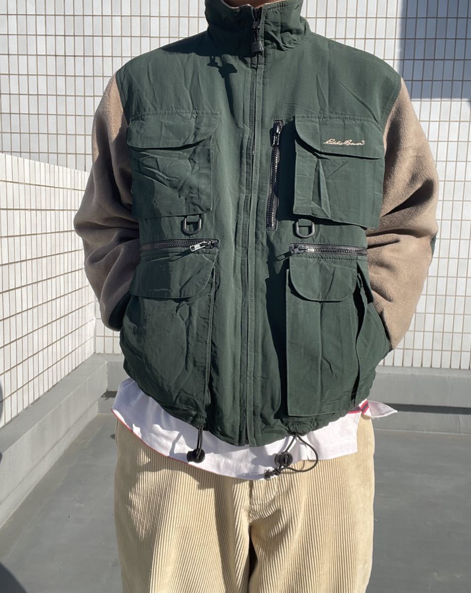 90s Eddie Bauer フィッシングジャケット S VINTAGE元ネタ 90s Eddie Bauer フィッシングジャケット S VINTAGE元ネタ