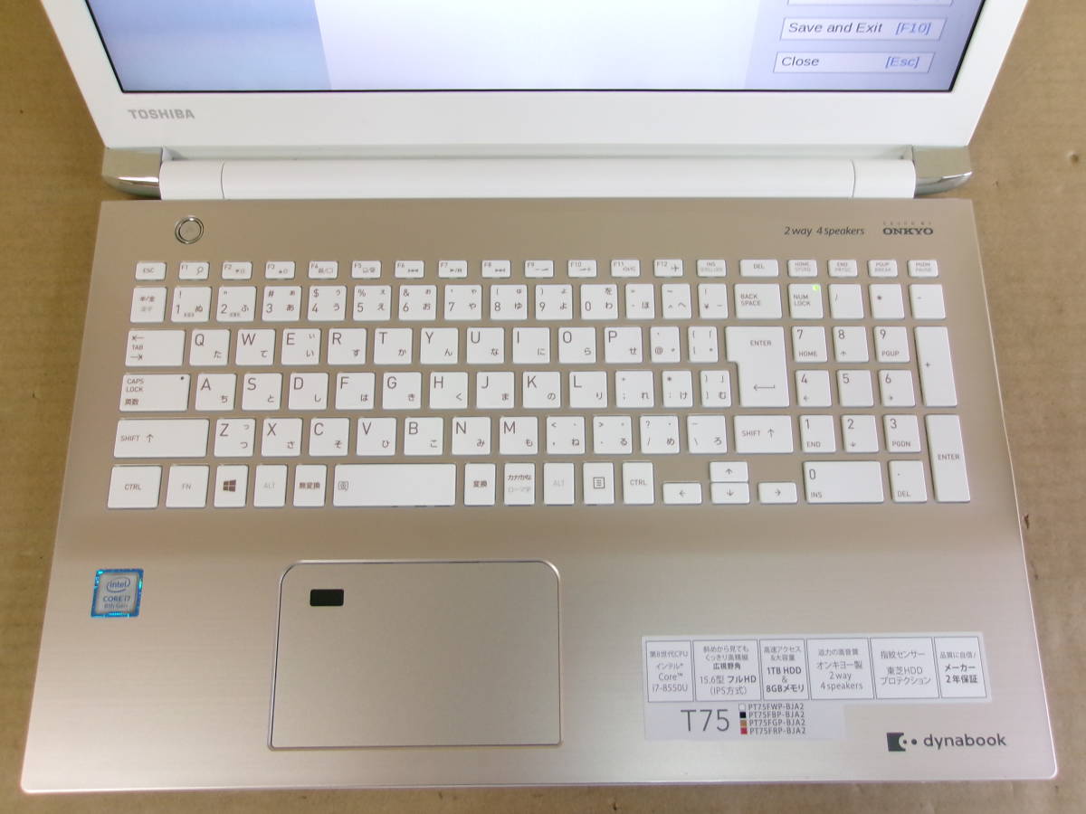 TOSHIBAノートPC dynabook T75/FG ジャンク_画像2