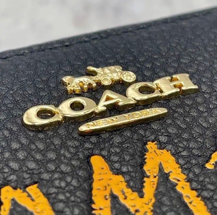 【新品・美品】COACH コーチ ミシェル・バスキア コラボ ブラックマルチ