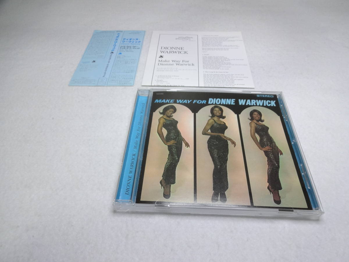 ケース交換済　DIONNE WARWICK MAKE WAY FOR DIONNE WARWICK CD ディオンヌ・ワーウィック_画像1