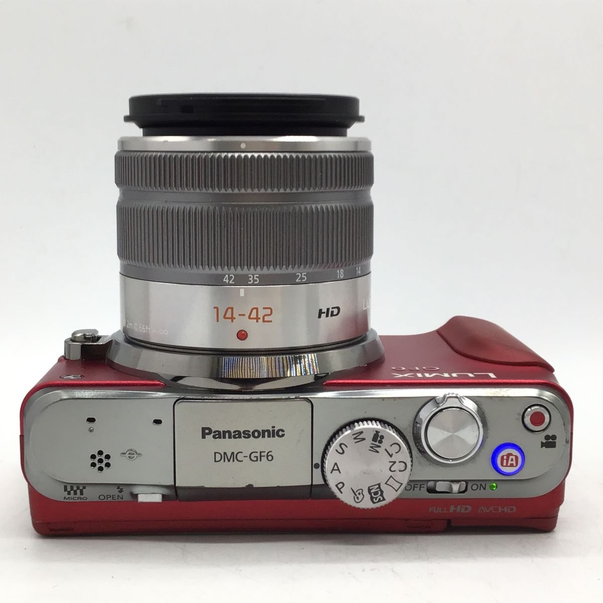 カメラ Panasonic Lumix GF6 / G VARIO 14-42mm f3.5-5.6 ASPH MEGA O.I.S ミラーレス一眼レフ セット品 ジャンク品 [1498HJ]_画像5