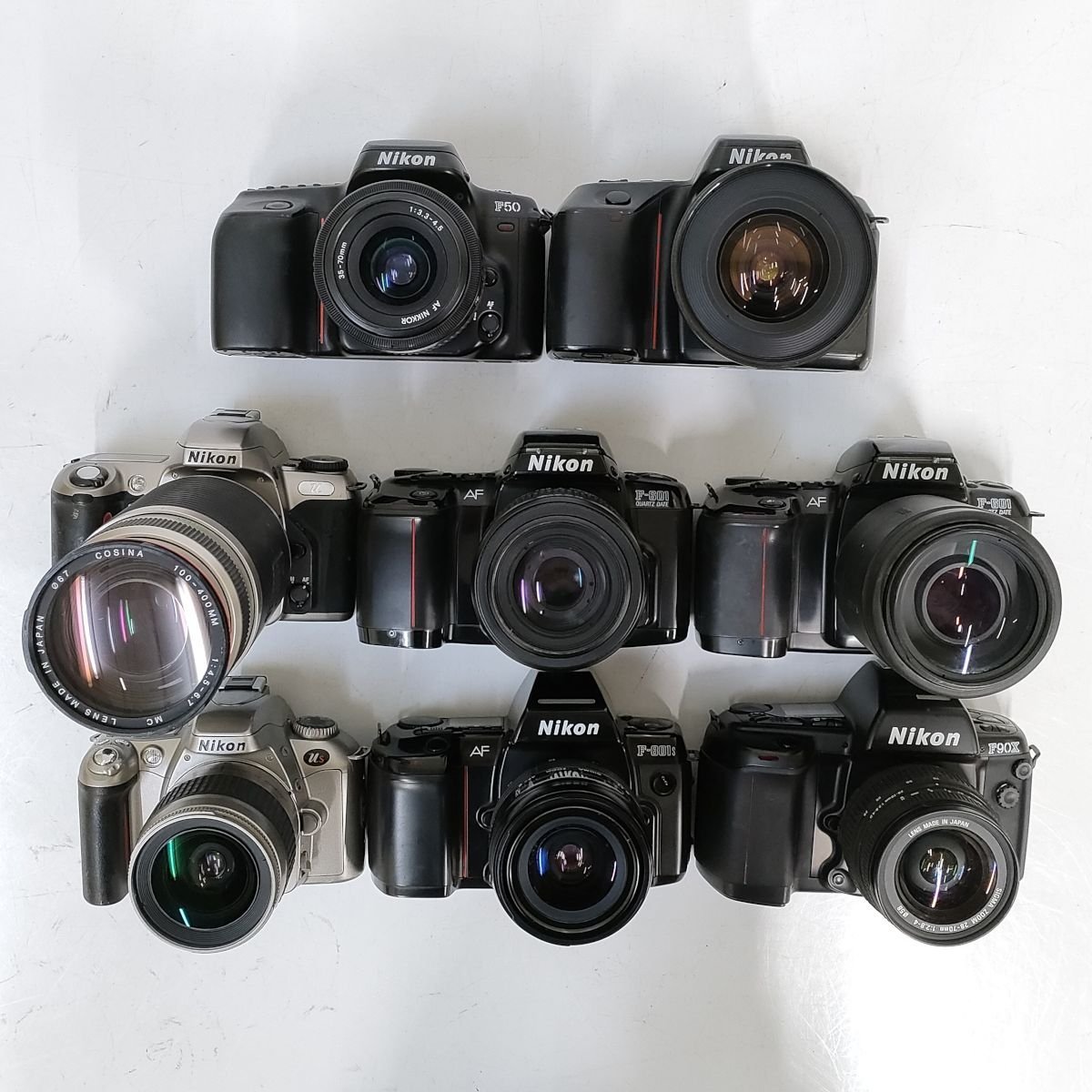 Nikon F90X , F70 , F50 , F-801s , F-601 , us , u 他 一眼レフ 8点セット まとめ ●ジャンク品 [8434TMC]_画像1