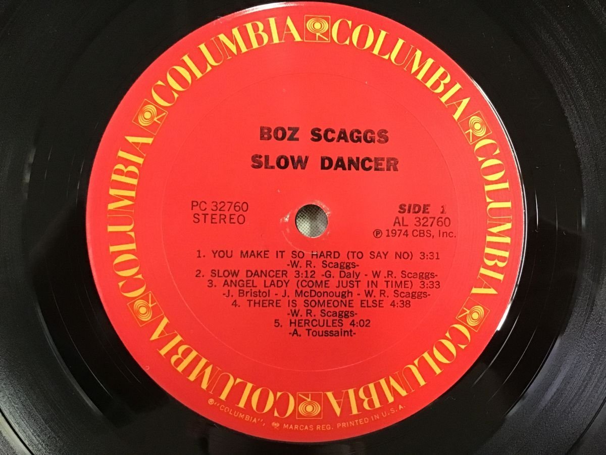 LP / BOZ SCAGGS / SLOW DANCER / US盤 [2405RR]_画像3