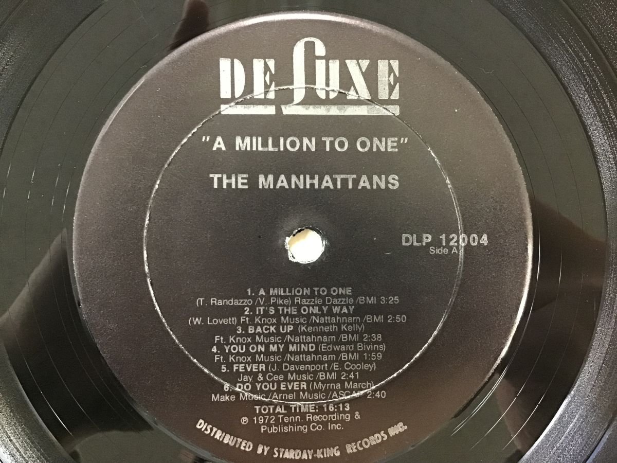 LP / THE MANHATTANZ / A MILLION TO ONE / US盤 [2642RR]_画像3