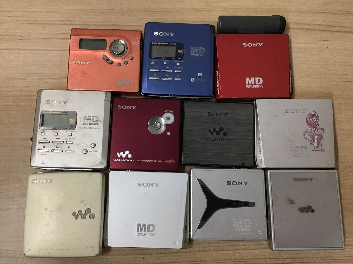 SONY MZ-N920 MZ-R55 MZ-NE810 MZ-E900 他 ソニー walkman MDプレーヤー MDウォークマン 11点セット◆ジャンク品 [3083W]_画像1