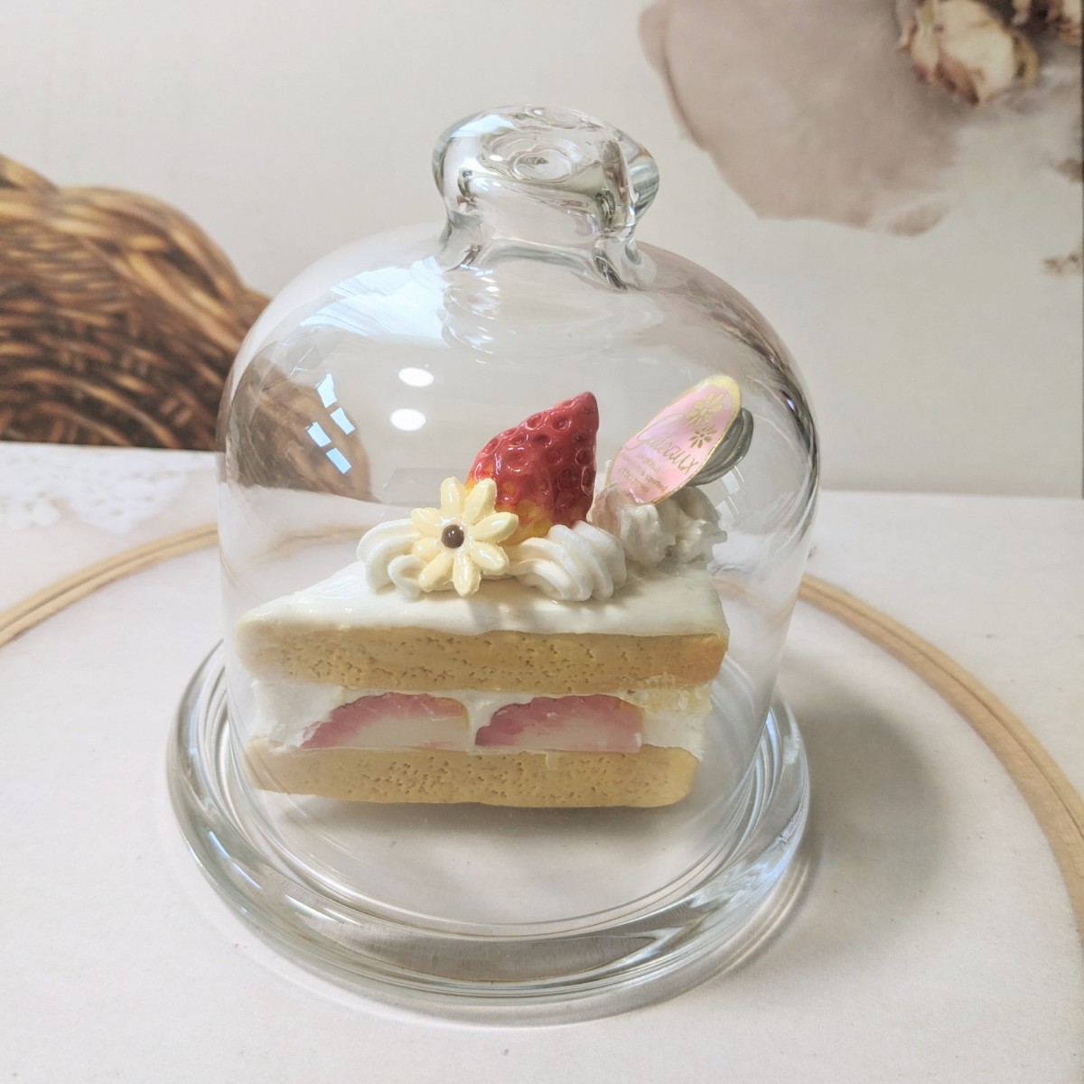 苺のショートケーキ メモスタンド フェイクスイーツ 送料無料_画像4