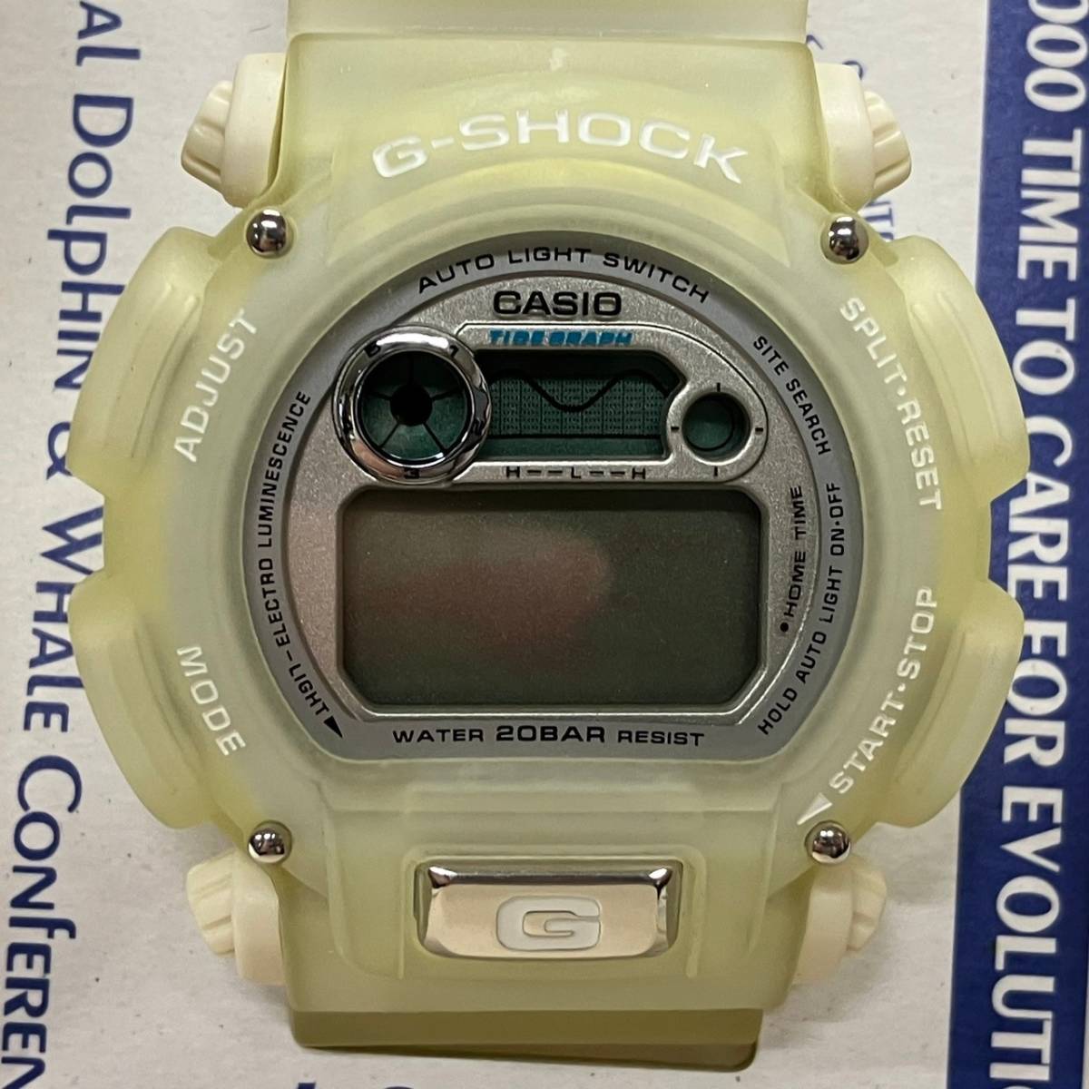 4344-3⑤CASIO カシオ G-SHOCK　DW-9000K　第8回国際イルカ・クジラ　クォーツ　メンズ腕時計_画像3