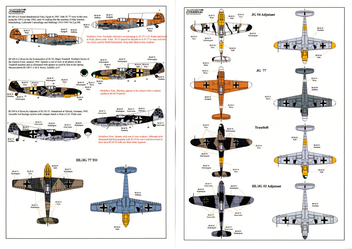 【送料無料：デカール】XTRADECAL X32067 Bf109 Stab Pt2_画像3