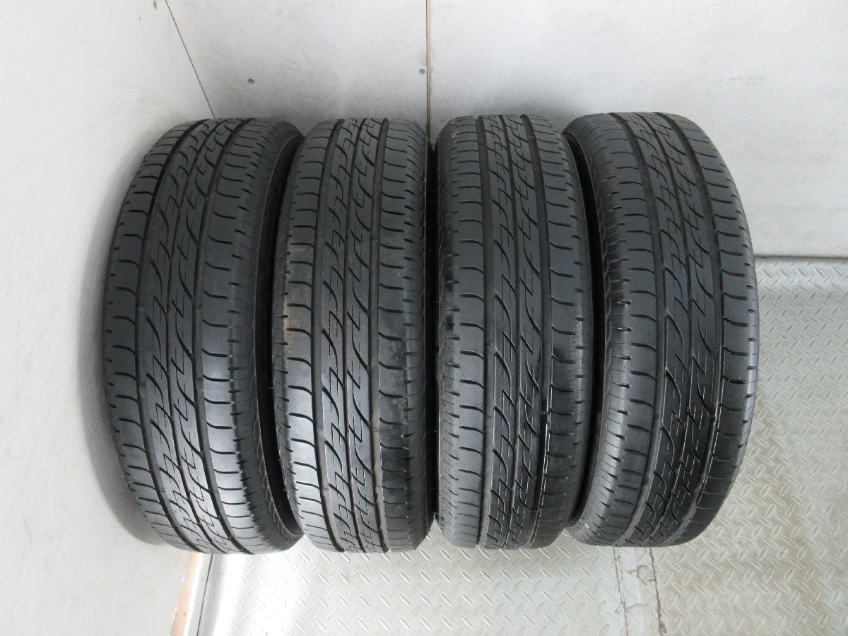 ■中古タイヤホイール■ スチールホイール 14インチ 4.5J +45 4H 100 BRIDGESTONE NEXTRY ECOPIA 155/65R14 75S S 激安 送料無料 K124の画像2