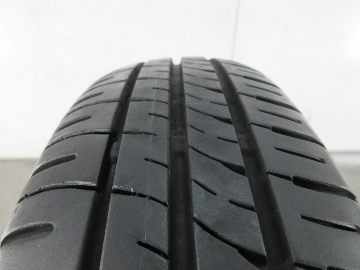 ■中古タイヤホイール■　13インチ スチールホイール 4J +42 4H 100 DUNLOP ENASAVE EC204 145/80R13 75S 夏 S 激安 送料無料 K130_オンロード