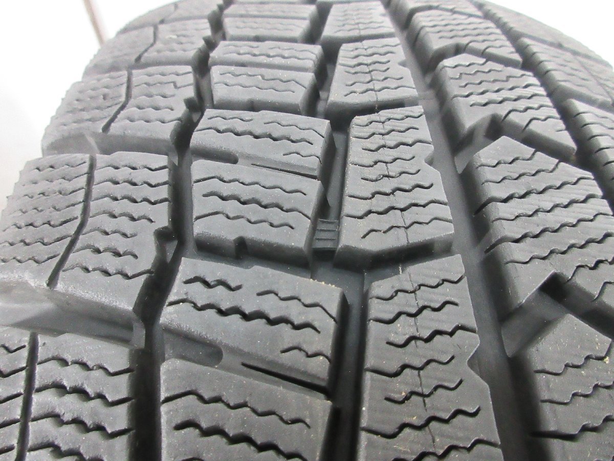 ■中古タイヤホイール■　14インチ 5.5J +42 4H 100 DUNLOP WM02 185/70R14 88Q スタッドレス ST スチール 激安 送料無料 K143_スタッドレス