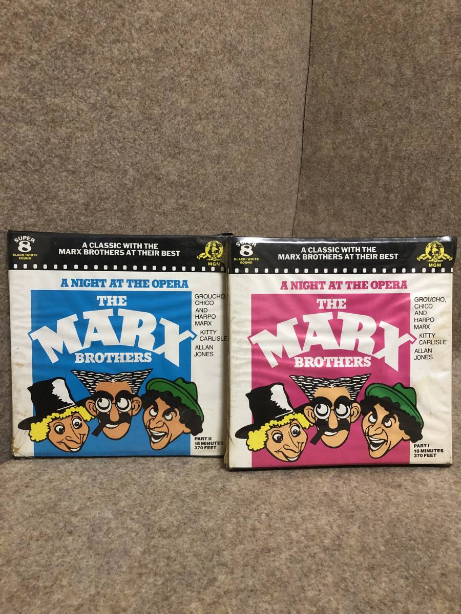 「A NIGHT AT THE OPERA」 8㎜film THE MARX BROTHERS super8（Unopened）未開封 「オペラは踊る」（前後編2本） 8mmフィルム 洋画 現状渡_画像1