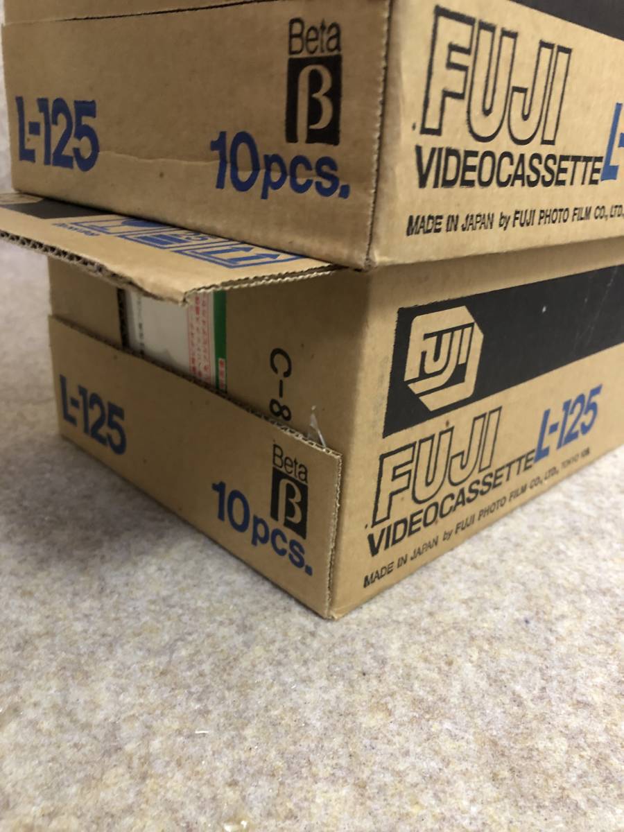 Beta видеолента нераспечатанный не использовался лента Fuji L-125 (10 шт входить )X5 коробка 50 шт комплект Fuji цвет Beta фильм западное кино текущее состояние доставка 