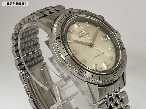 【可動品】 SEIKO セイコー ワンプッシュ クロノグラフ 東京五輪記念 腕時計 手巻き 5717-8990 レア アンティーク_画像3