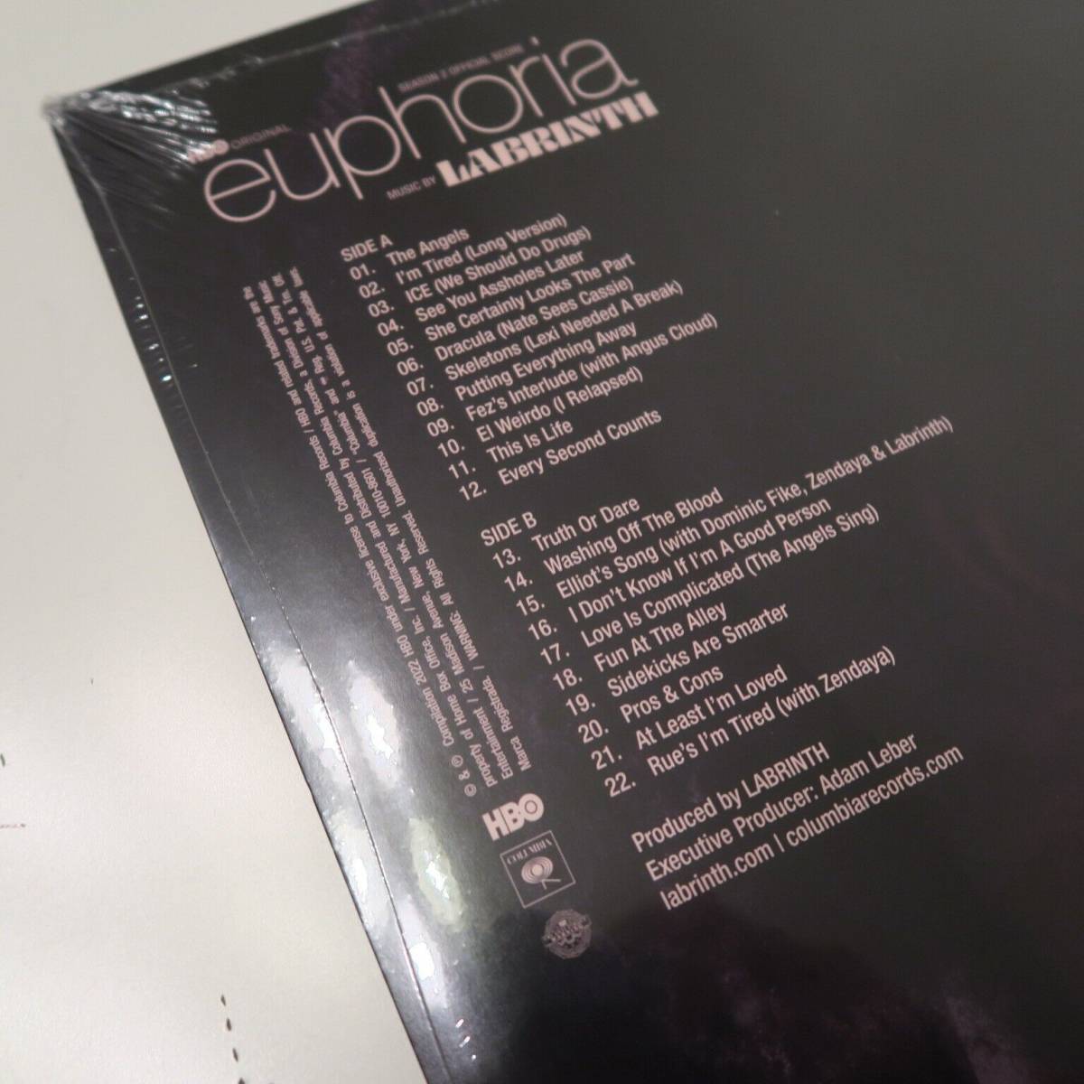 Euphoria Season 2 Labrinth Original Score From The HBO Series Zendaya バイナル LP 海外 即決