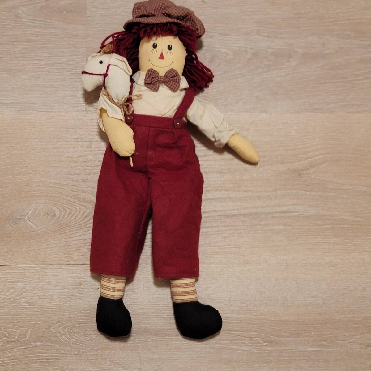 Unicorn Merchandise Corp. Vintage Raggedy Doll with Horse Stuffed Toy Size:19” 海外 即決