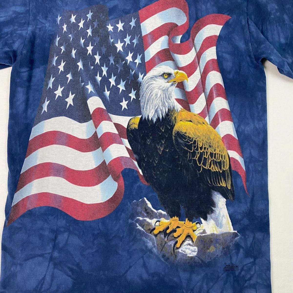 美品 American EAGLE USA stars flag T-Shirt M Tie dye The Mountain