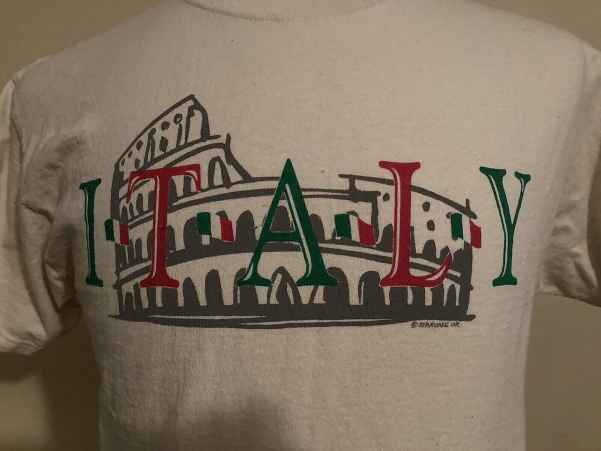 国内配送 Vintage Italy Tourist T-Shirt Size Med Delta Magnum