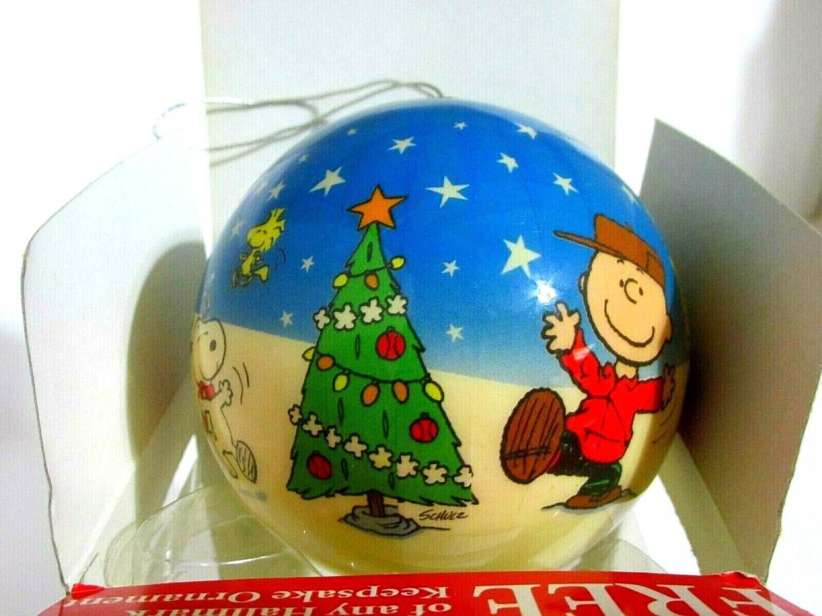 SNOOPY PEANUTS CHARLIE BROWN HALLMARK CHRISTMAS 40TH ANN BALL ORNAMENT 2005 海外 即決