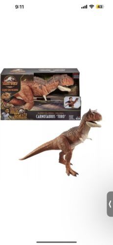 New Jurassic World Camp Cretaceous Colossal Carnotaurus Toro Figure BRAND NEW 海外 即決