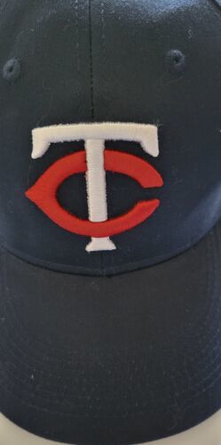 Minnesota Twins Hat Blue Navy Wool MLB Baseball Cap TC 海外 即決