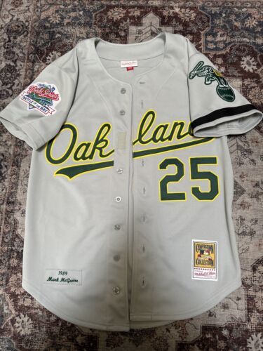 Authentic Oakland Athletics 1989 Mark McGwire Jersey Mitchell and Ness (size 40) 海外 即決_Authentic Oakland 1