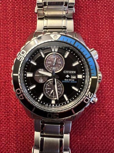 Citizen Men's Promaster Diver Chronograph Watch CA0719-53E 200m 海外 即決