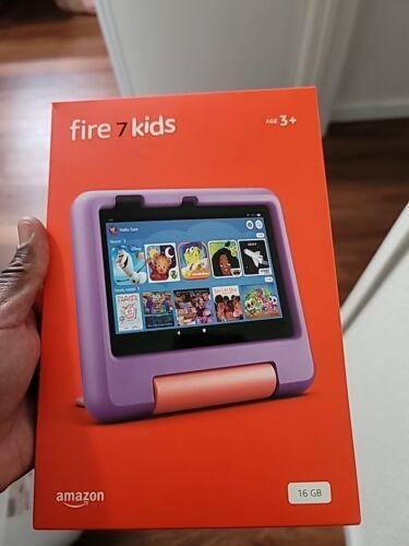 Amazon Fire 7 Kids tablet, ages 3-7. 7" kids tablet on Amazon - 2022 Purple 海外 即決