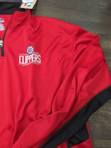 NWT Los Angeles Clippers Men's Pullover Long Sleeve Sz 2XLT, Red NBA 海外 即決