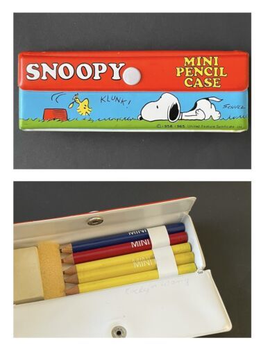 毎日新作 Peanuts Snoopy Vintage Mini Pencil Case, Butterfly Japan