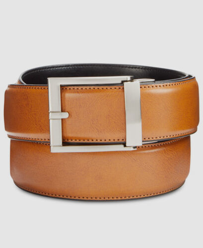 オンラインでの最低価格 $45 the Gift Mens Brown Harness Buckle Adjustable Bonded  Leather Belt Size 28-48 海外 即決