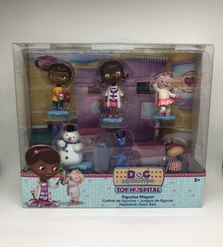 Doc Mcstuffins Toy Hospital Figurine Playset 6pc Disney Junior 海外 即決