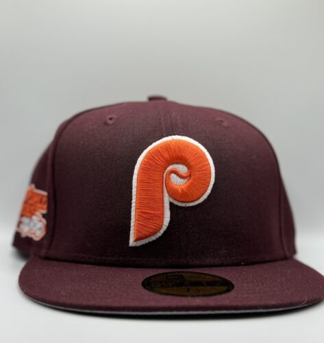 NEW ERA EXCLUSIVE Philadelphia Phillies Maroon New Era 59Fifty Fitted 海外 即決