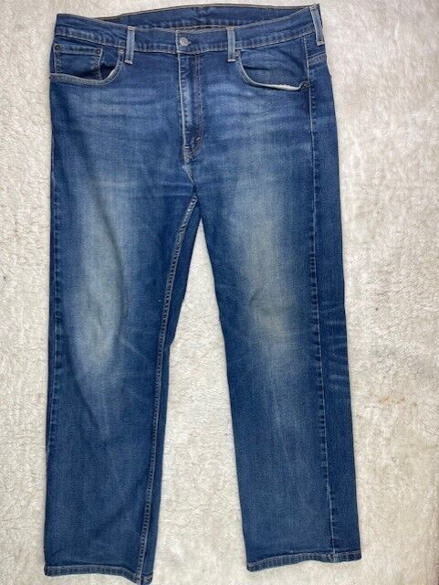 Levis 569 Size 38x32 Mens Jeans (Actual Inseam 30.5) Stretch Med Wash Straight 海外 即決