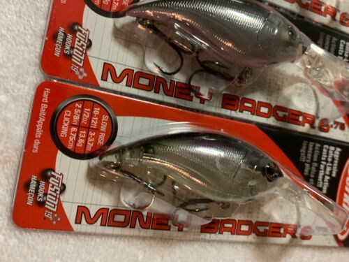 販売 (LOT OF 3) BERKLEY MONEY BADGER 6.75. 1/2oz. MULTIPLE COLORS