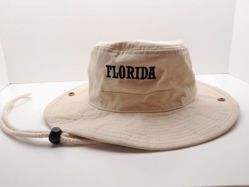 ランキング１位受賞 Shade Shack Pompano Beach Florida Sun Hat Beige Adult Size Medium  Unisex 海外 即決