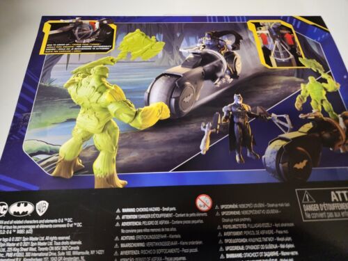 Batman DC Batman vs Swamp Thing Figure Battle Pack with Armory Attack Batcycle 海外 即決