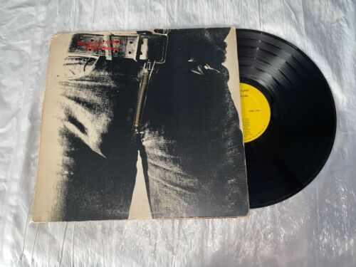 The ローリング・ストーンズ * Sticky Fingers LP 39105 US 1st Press * Warhol/Zipper 1971 海外 即決