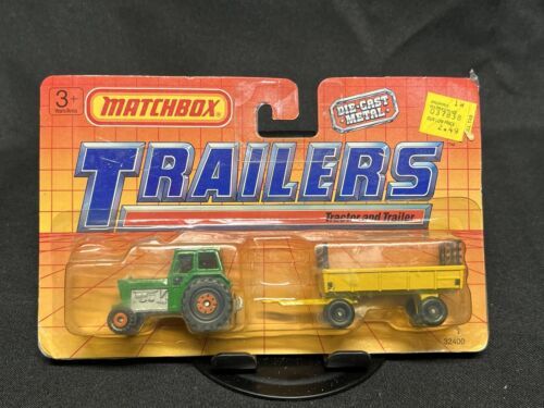 Matchbox Twin Pack TP-108 Green Ford Tractor and Hay Trailer - NIP 海外 即決