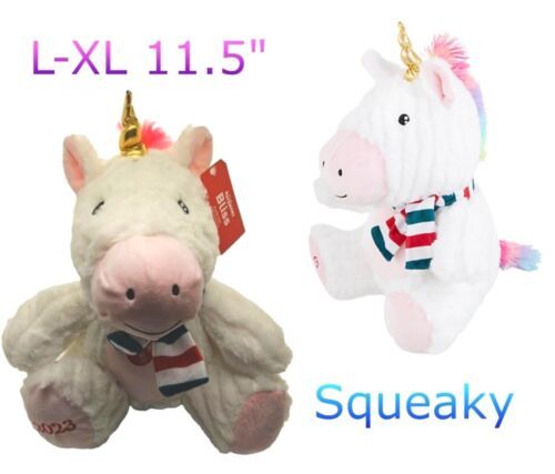 Chance & Friends BLISS the Unicorn, 11.5" Lg Plush Charity Dog Toy - Squeaks NWT 海外 即決