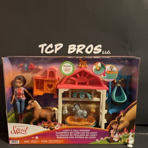 ストアイチオシ Mattel Dreamworks Spirit Lucky´s Foal Nursery Playset New 海外 即決