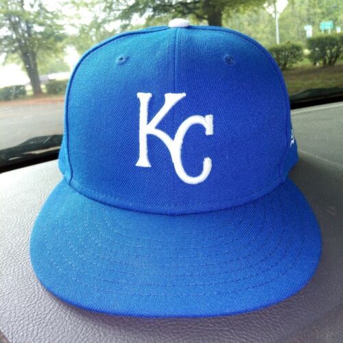 Kansas City Royals Hat Cap New Era Size 7 3/8 Fitted Blue USA 59Fifty MLB SEE P 海外 即決