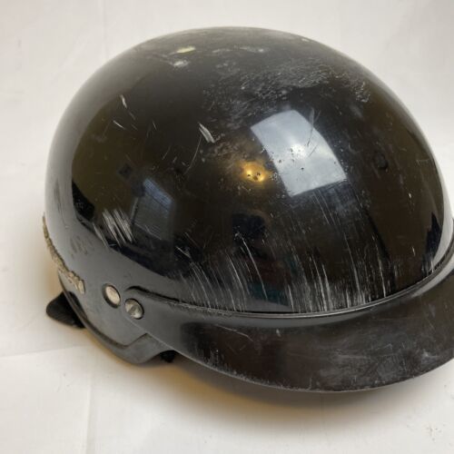 Men's Harley Davidson Half Helmet DOT New Basic Rider Black.MD 海外 即決